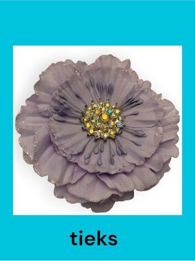 Tieks Flower with Iridescent Crystal Center